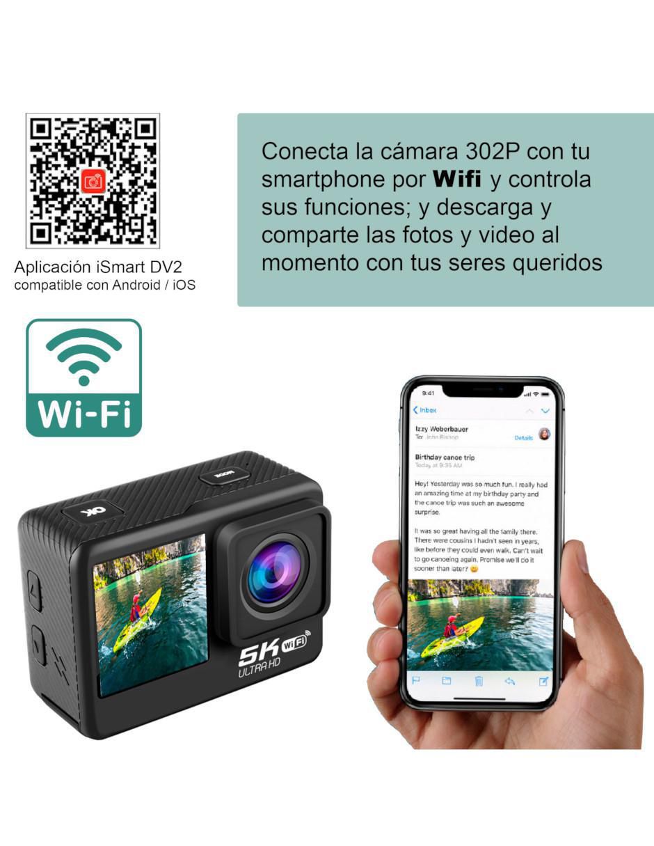 Cámara de acción Genérica VD-302P 5K/UHD 5