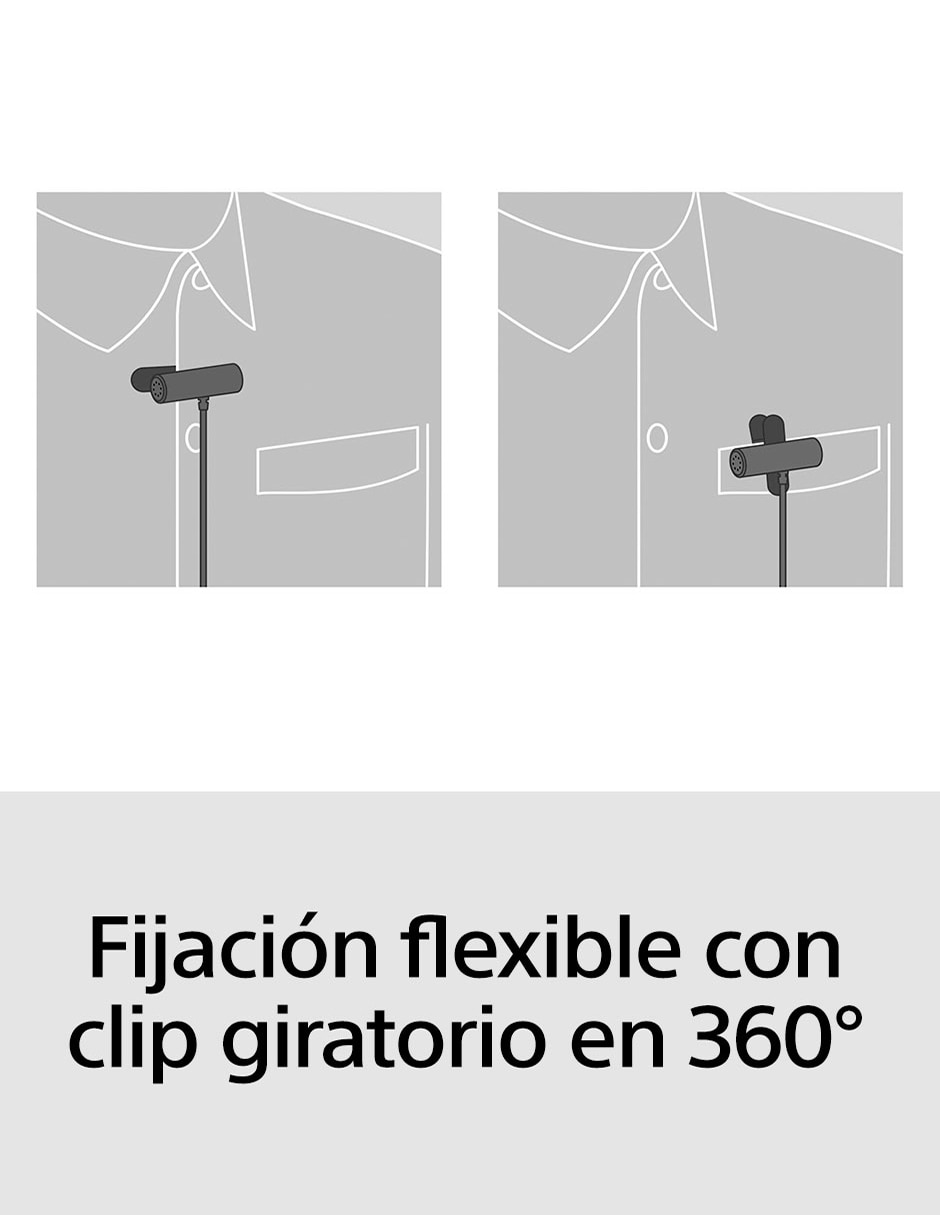 Micrófono ECM-LV1 inalámbrica 6