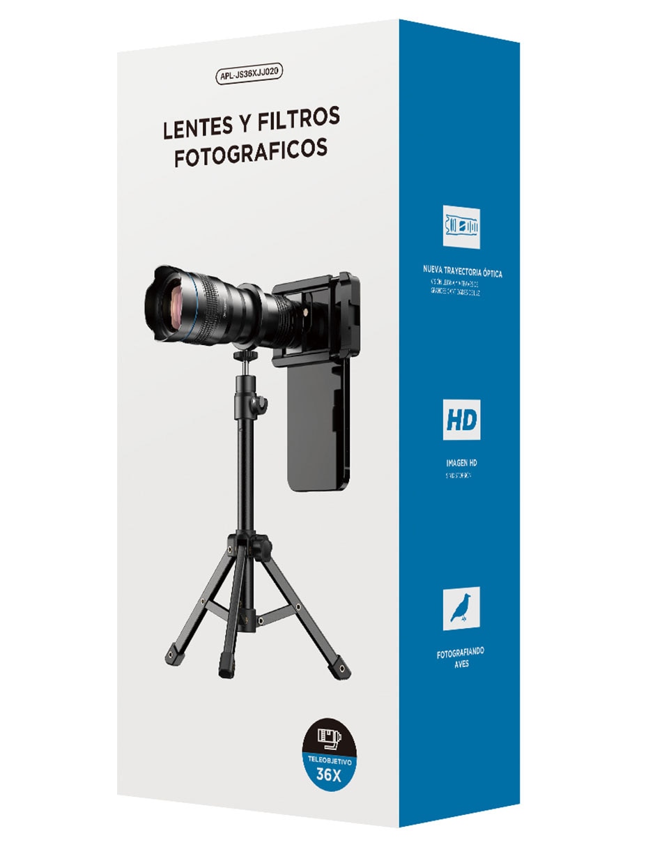 Lente zoom telefoto modelo apl-js36xjj020 36 mm f / 31 para smartphone 10