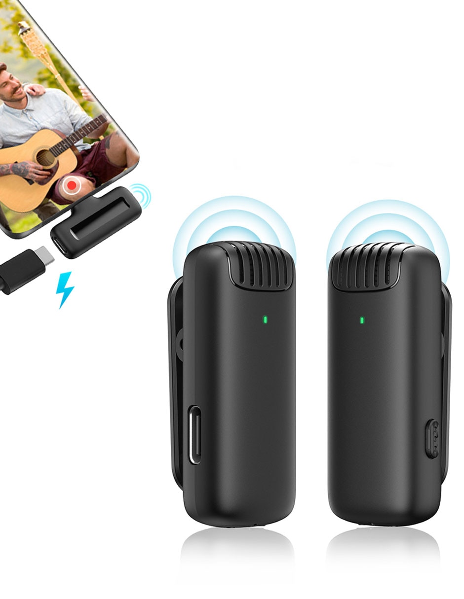 Micrófono micrófono estéreo lavalier Inalámbrico 4