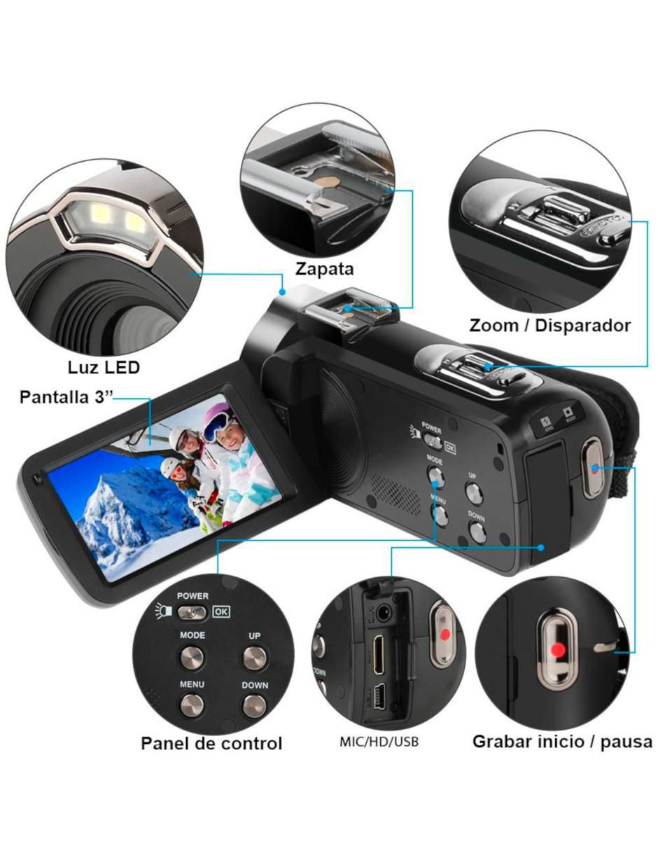 Videocámara HD-809 Full HD 2