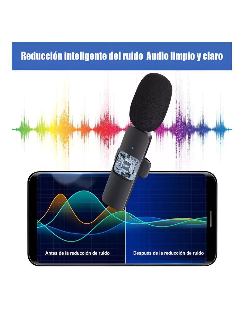 Micrófono micrófono estéreo lavalier Inalámbrico 4