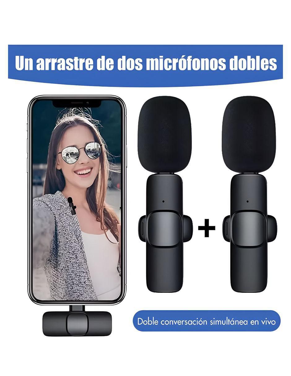 Micrófono micrófono estéreo lavalier Inalámbrico 6