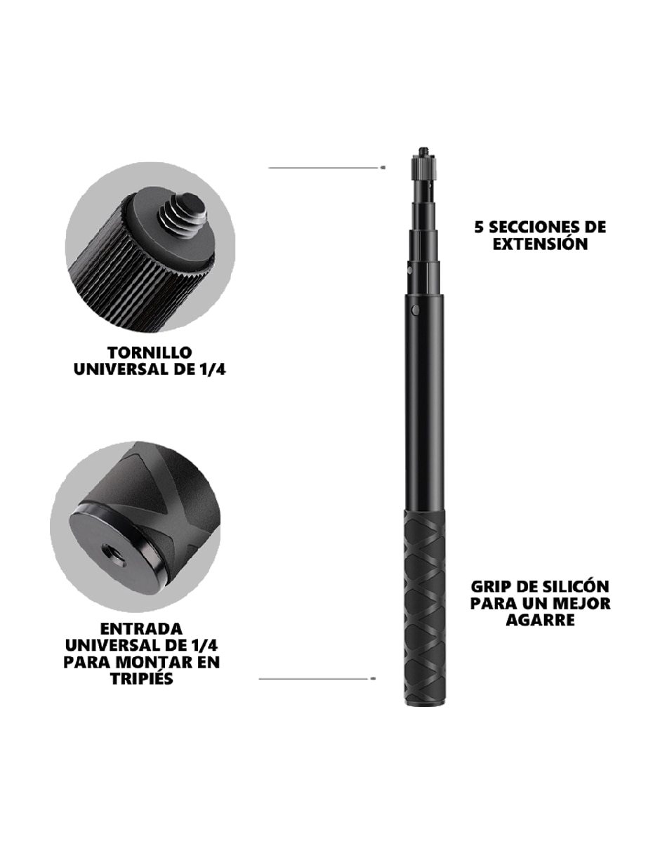 Soporte para cámara de plástico y metal 2