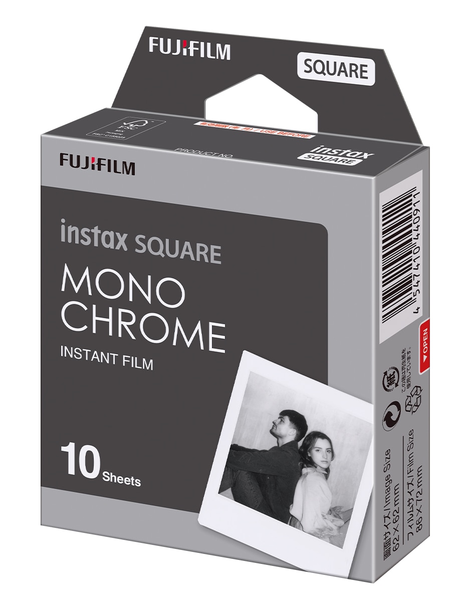 Papel fotográfico modelo Instax Square Monochrome 2