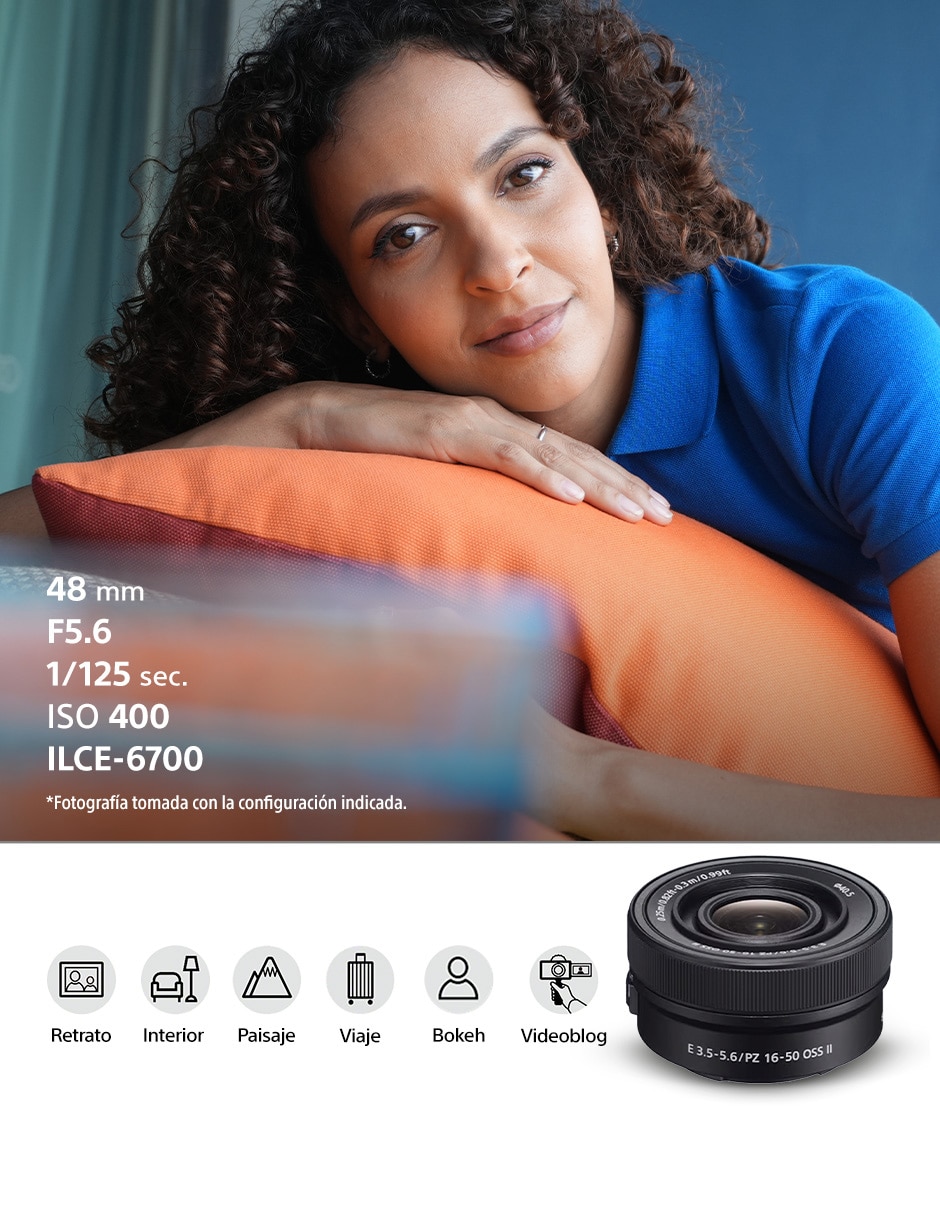 Lente 75 mm f / 3.5 - 5.6 E-Mount 5