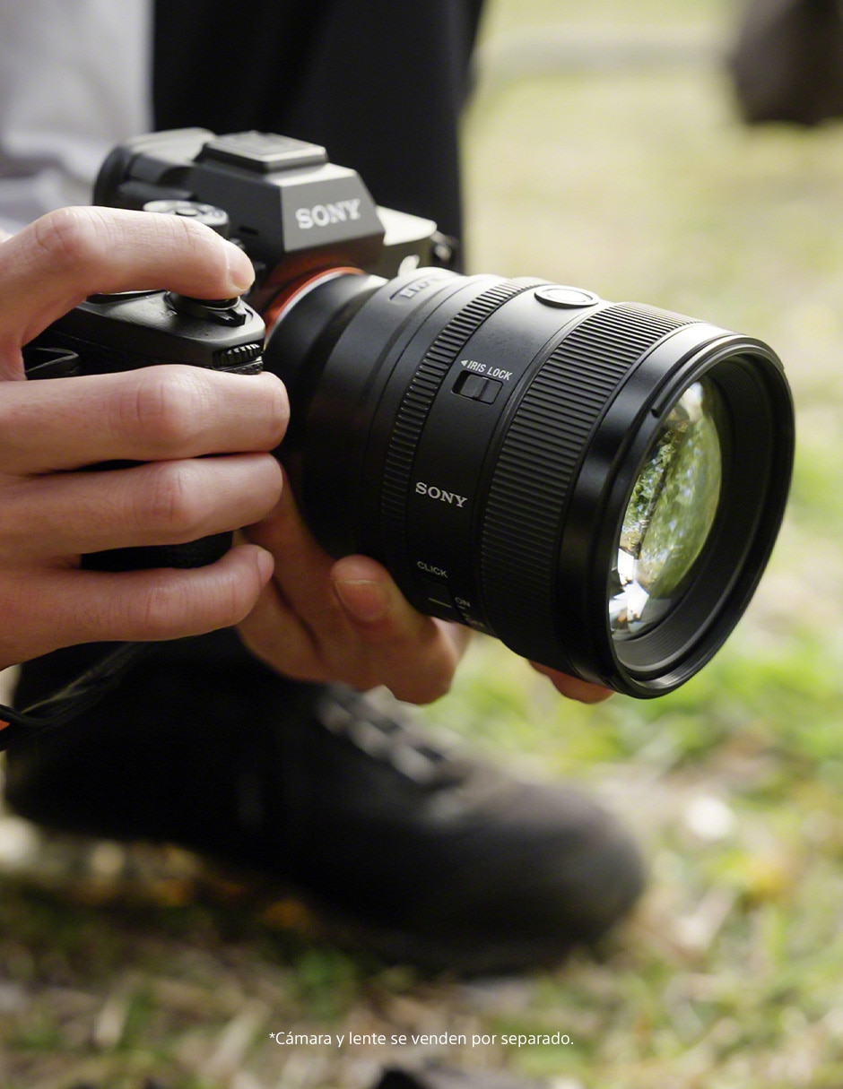 Lente telefoto modelo sel85f14gm2 77 mm f / 1.4 para montura e 4