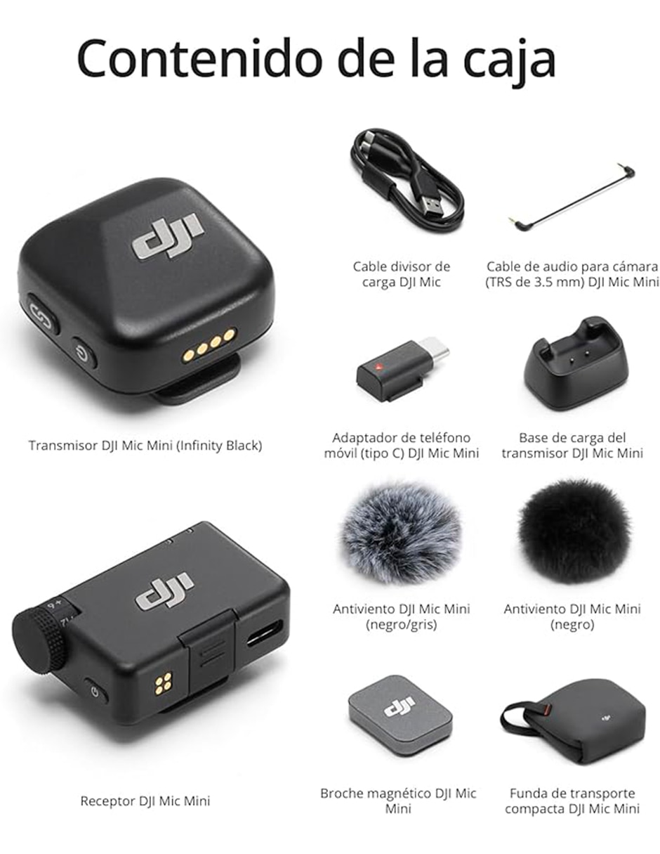 Micrófono portátil Inalámbrico mic mini 6
