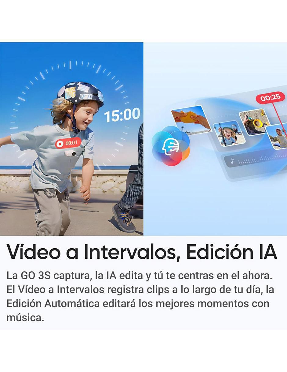 Cámara de acción Go 3S Standard Bundle 4K/UHD 9