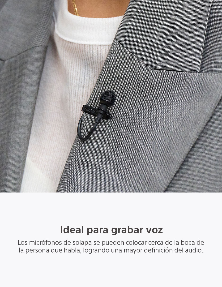 Micrófono portátil alámbrico ecm-l1 3