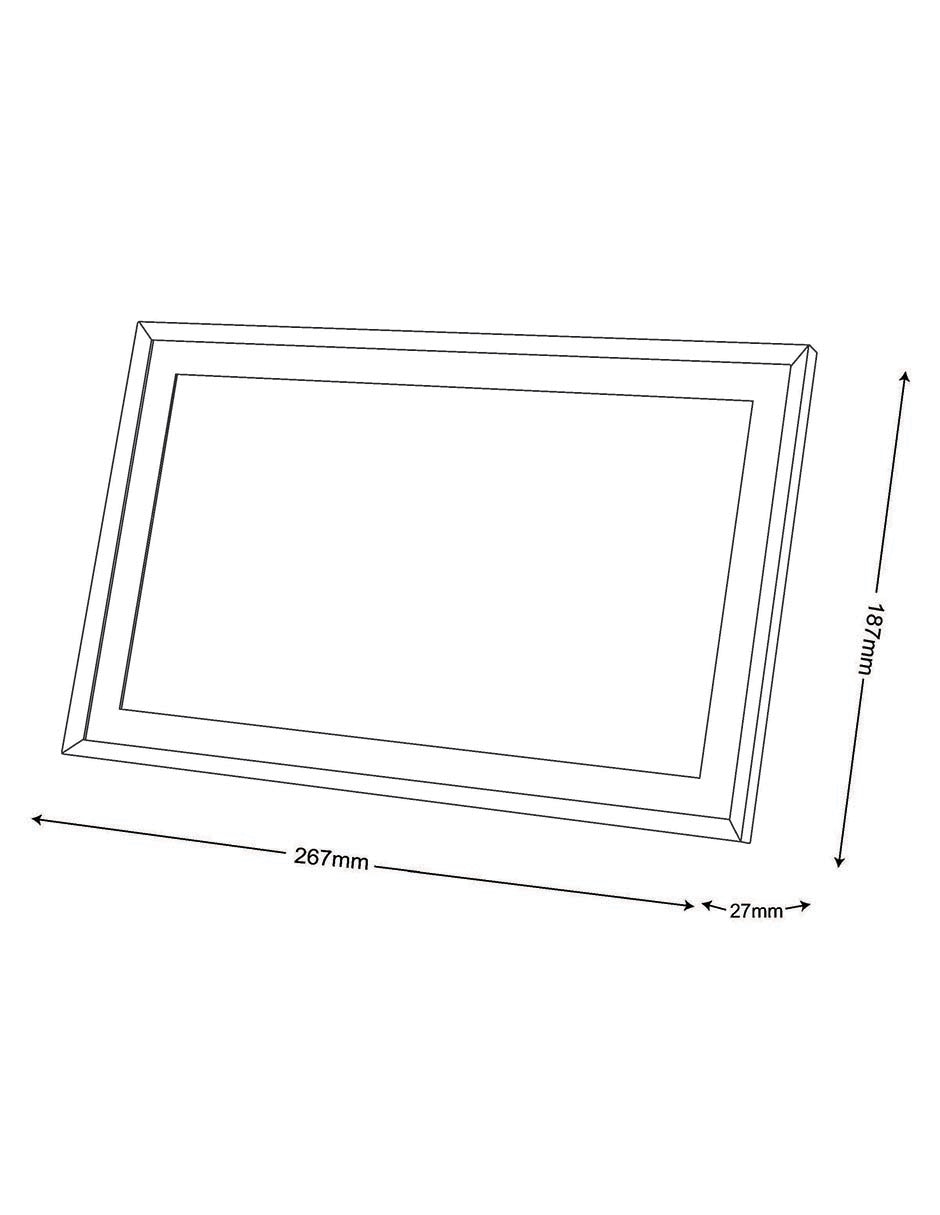 MARCO DIGITAL 10.1" FRAMEO, 10 CM, NEGRO