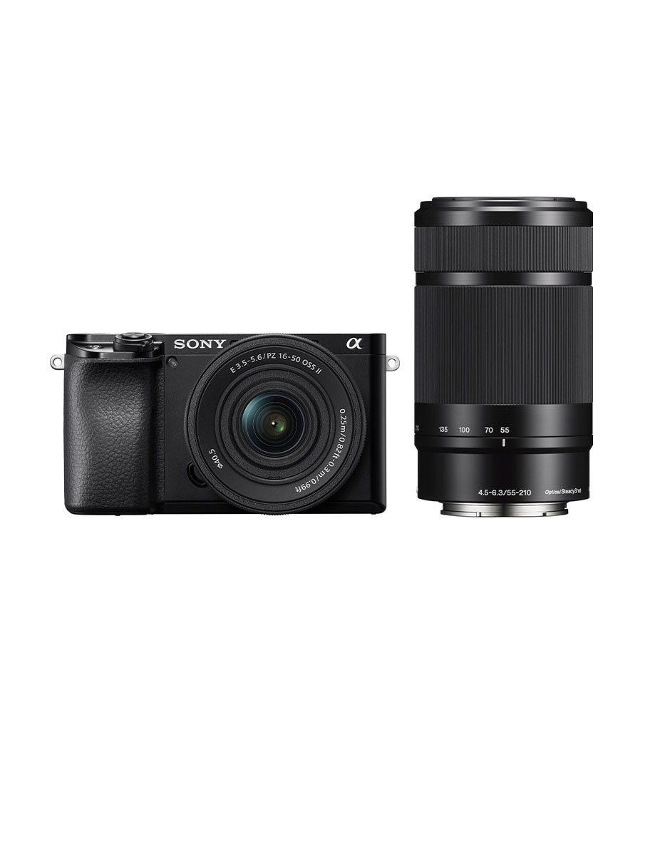 Kit de cámara sin espejo y accesorios modelo ILCE-6100K KIT con lente zoom f / 6.3