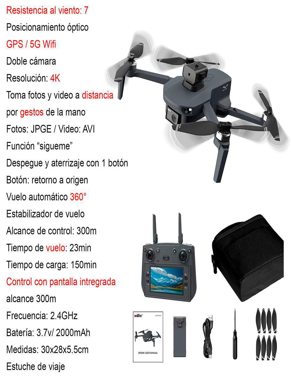 Dron modelo Vd-W7 HD 23 min de vuelo 5
