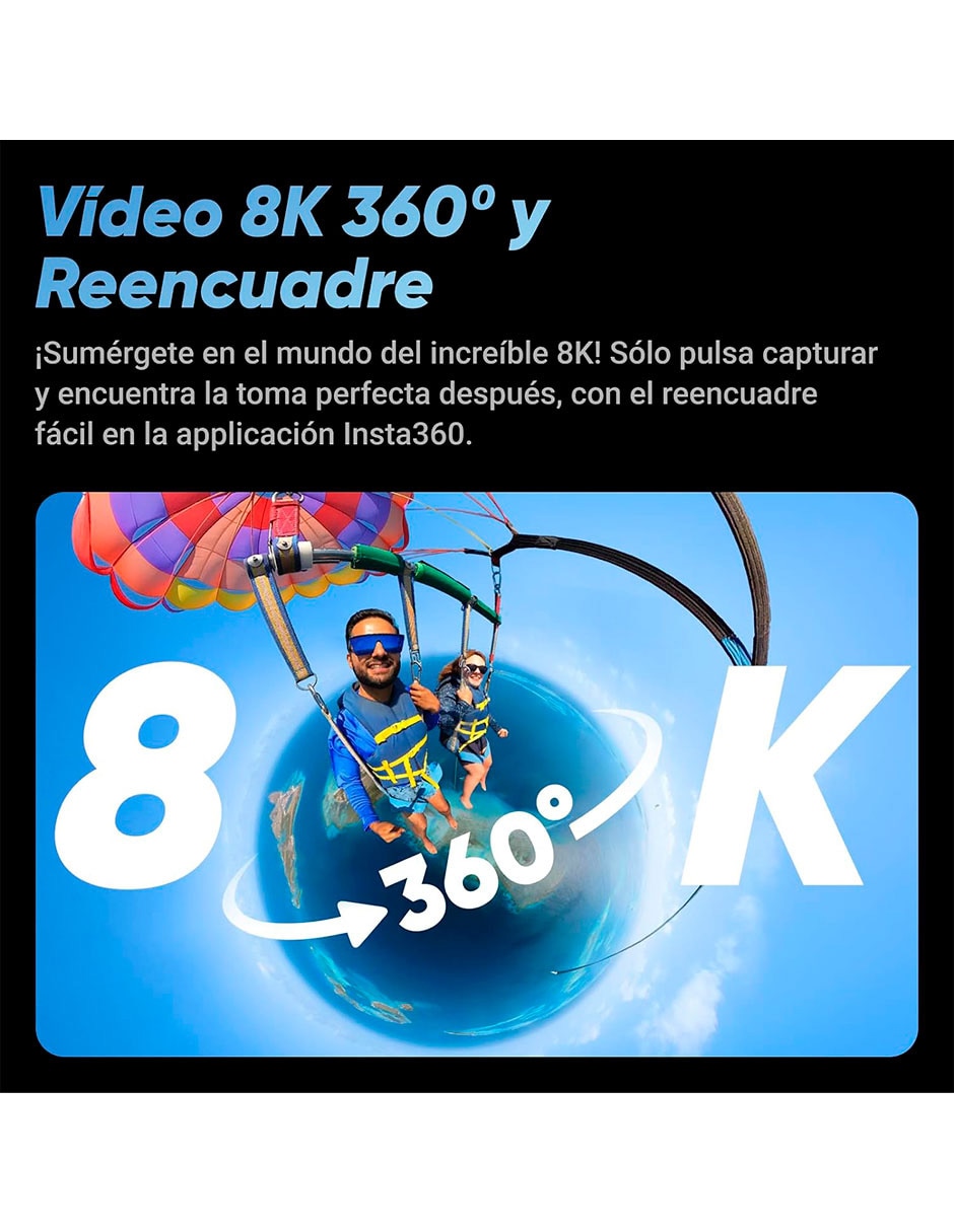 Cámara de acción X4 Standard Bundle 8K 6