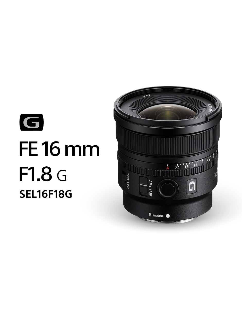 Lente gran angular modelo sel16f18g 67 mm f / 1.8 para montura e 3