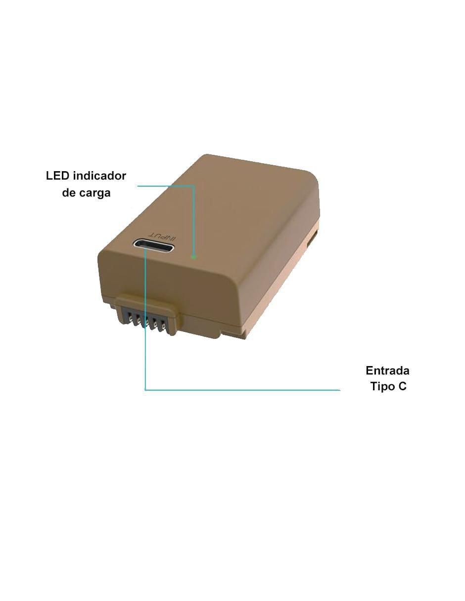 Batería recargable 1250 mAh ten-el25 5