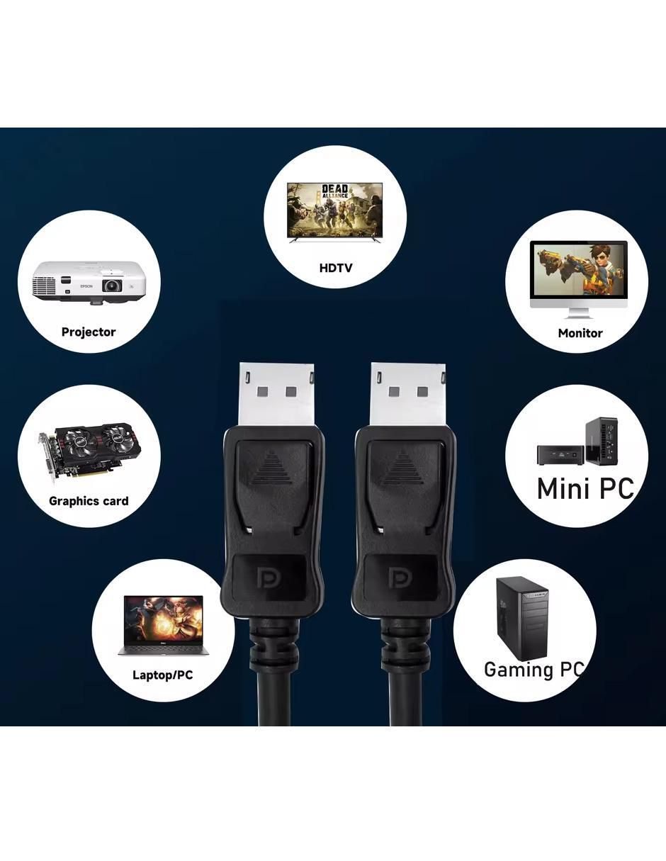 Cable displayport de 2 m 2