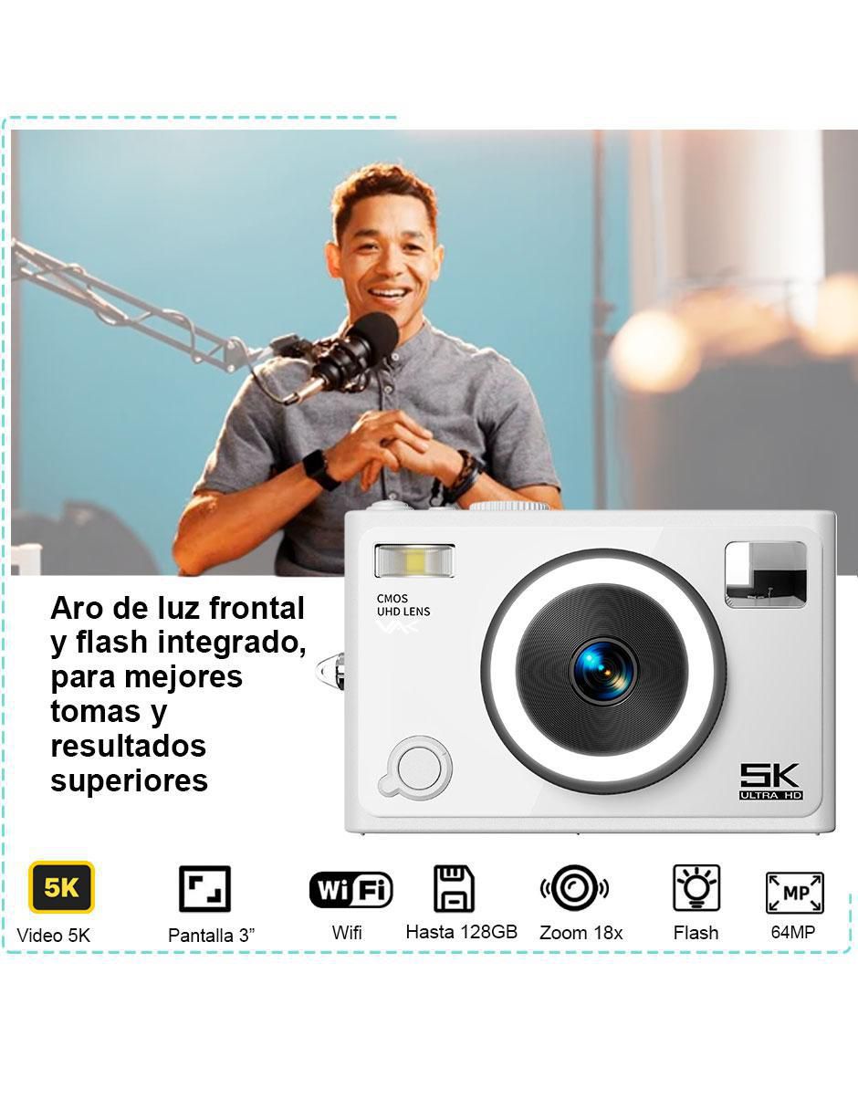 Cámara compacta básica modelo VD-F3L-B 64 megapíxeles 3