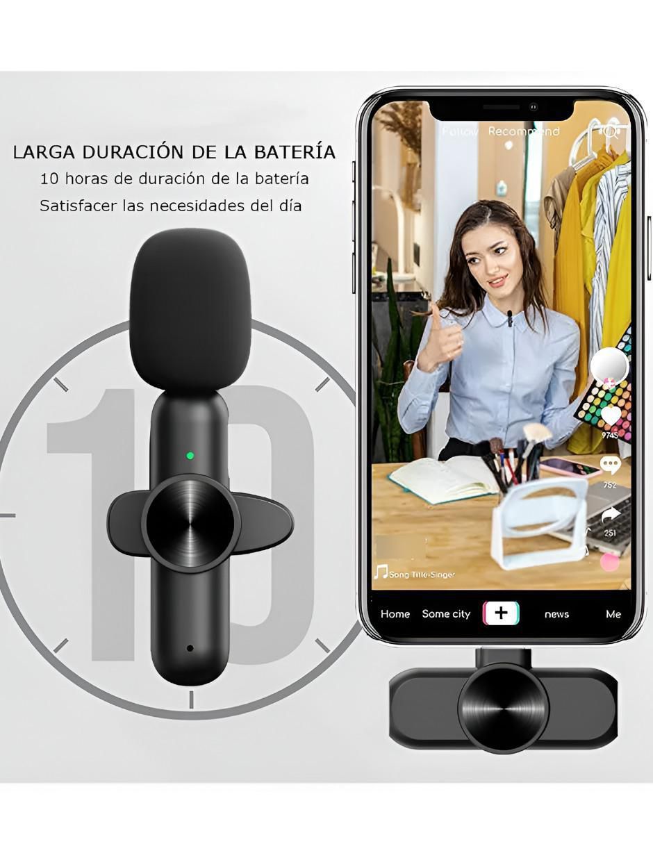 Micrófono micrófono estéreo lavalier Inalámbrico xtllar5745 3