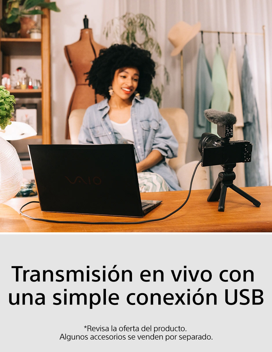 Kit de cámara sin espejo y accesorios modelo ZV-E10K con lente zoom f / 3.5 3