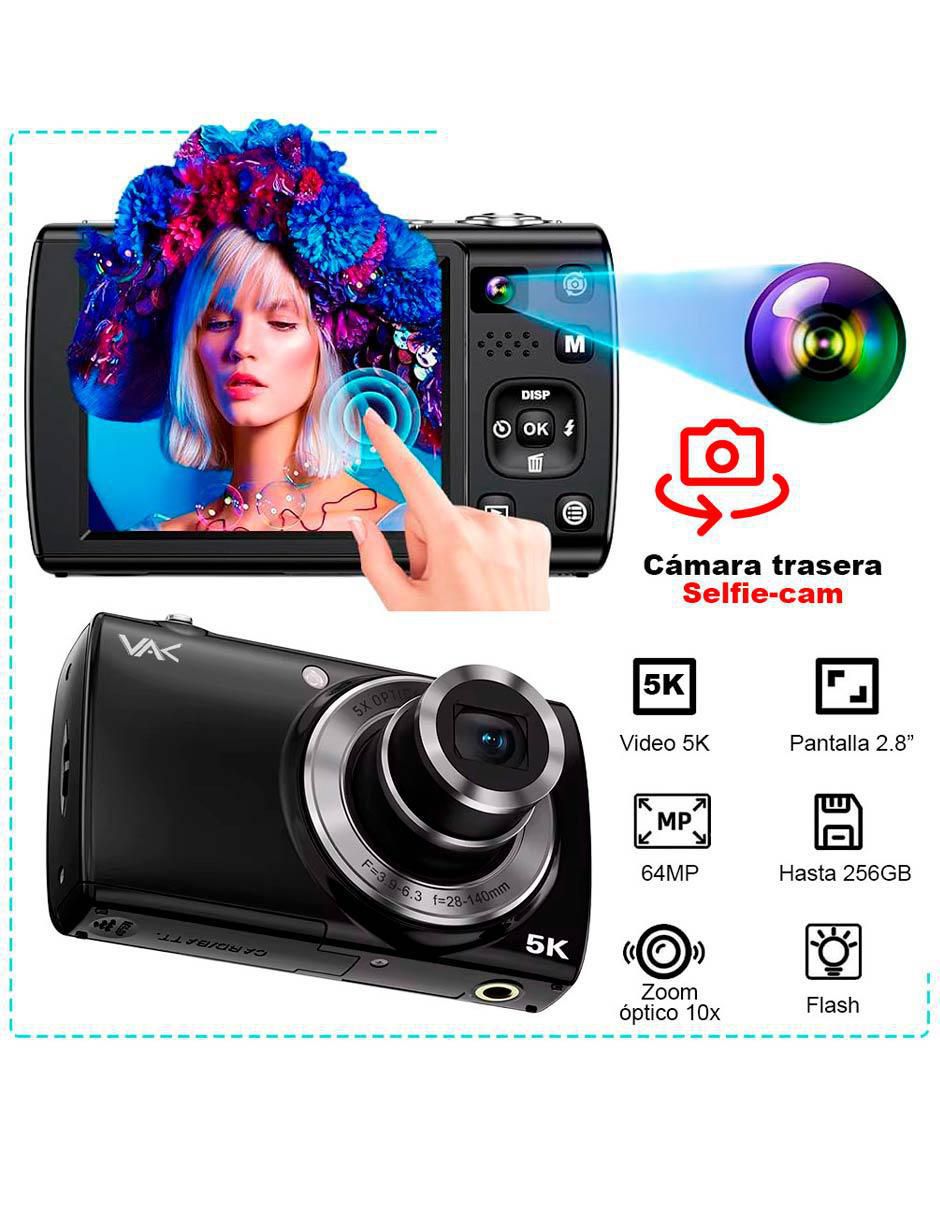 Cámara compacta básica modelo VD-408 64 megapíxeles 3