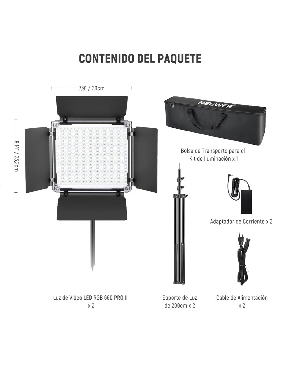 Set paneles RGB660 PRO II 7