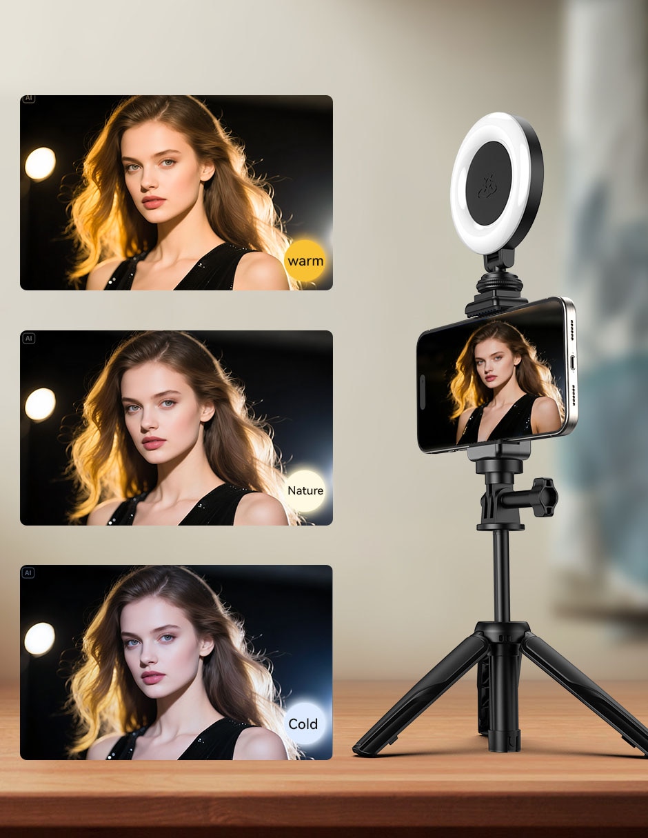 Aro de luz de plástico para celular 11