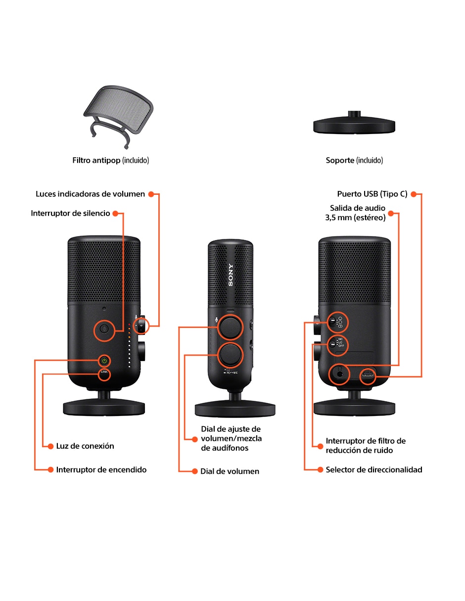 Micrófono de transmisión inalámbrica ECM-S1 11