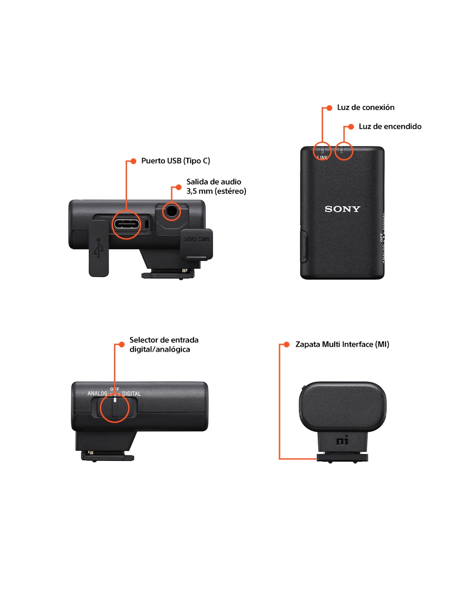 Micrófono de transmisión inalámbrica ECM-S1 12