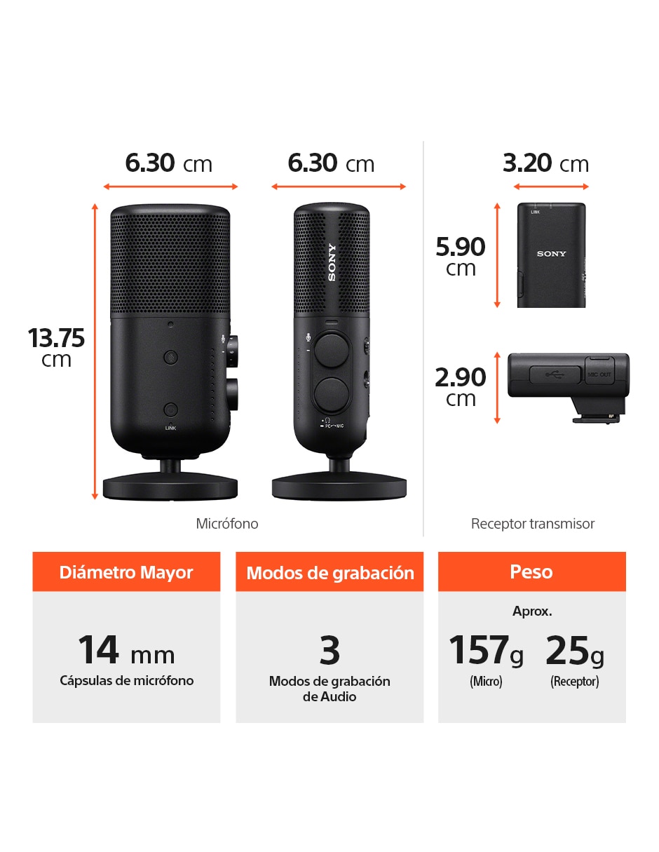 Micrófono de transmisión inalámbrica ECM-S1 13