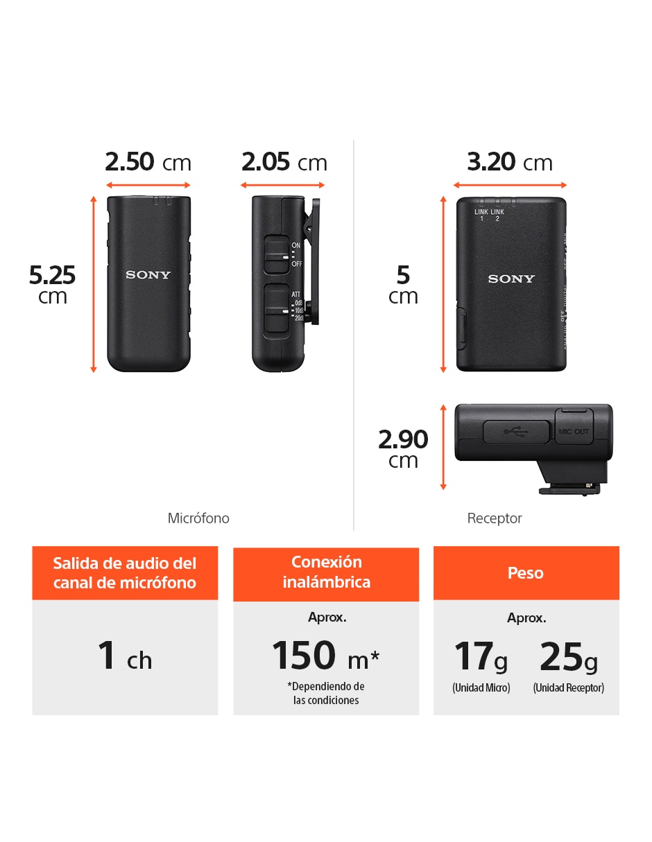 Micrófono de transmisión inalámbrica ECM-W3 13