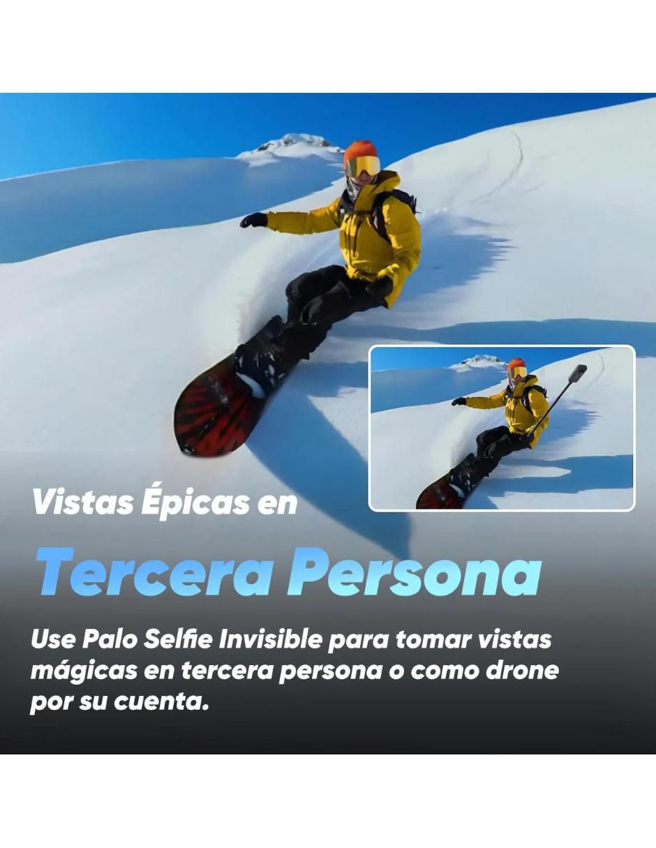 Cámara de acción Insta360 X4 bundle 8K 5