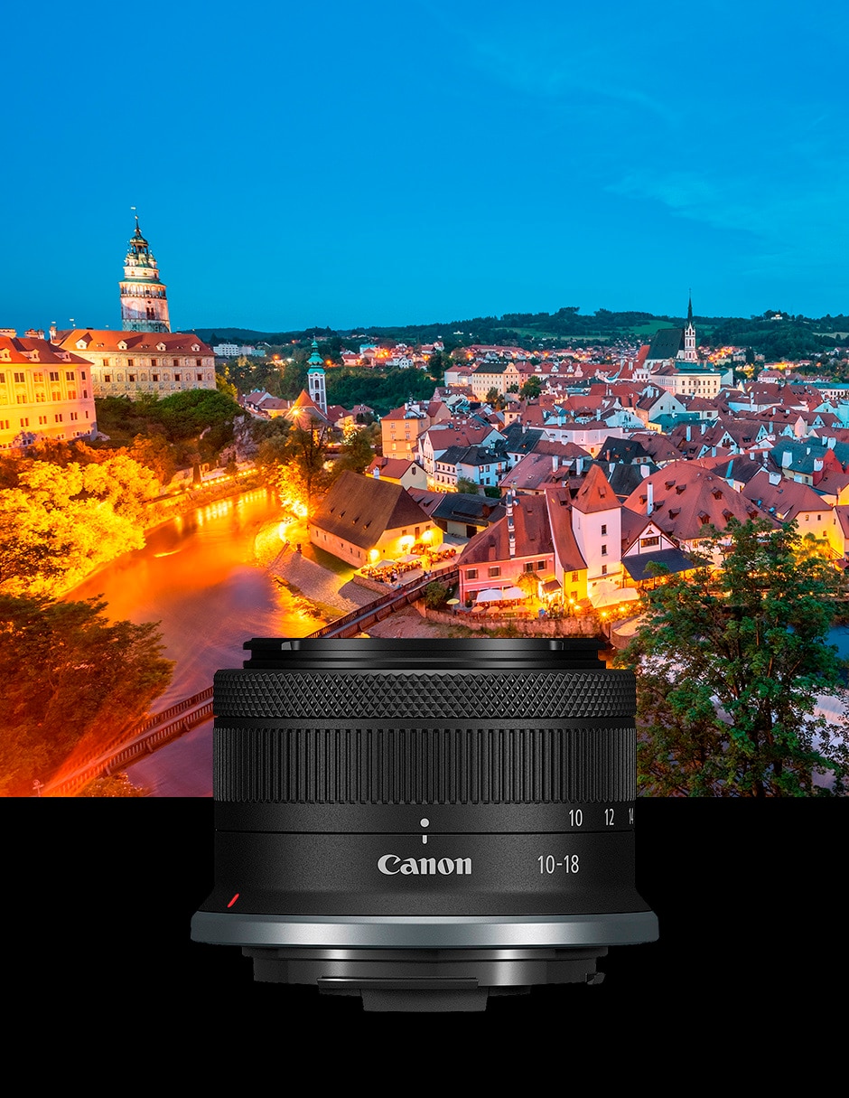 Lente zoom angular modelo RFS10-18 IS STM 49 mm f / 4.5 para cámara Canon serie EOS R 6