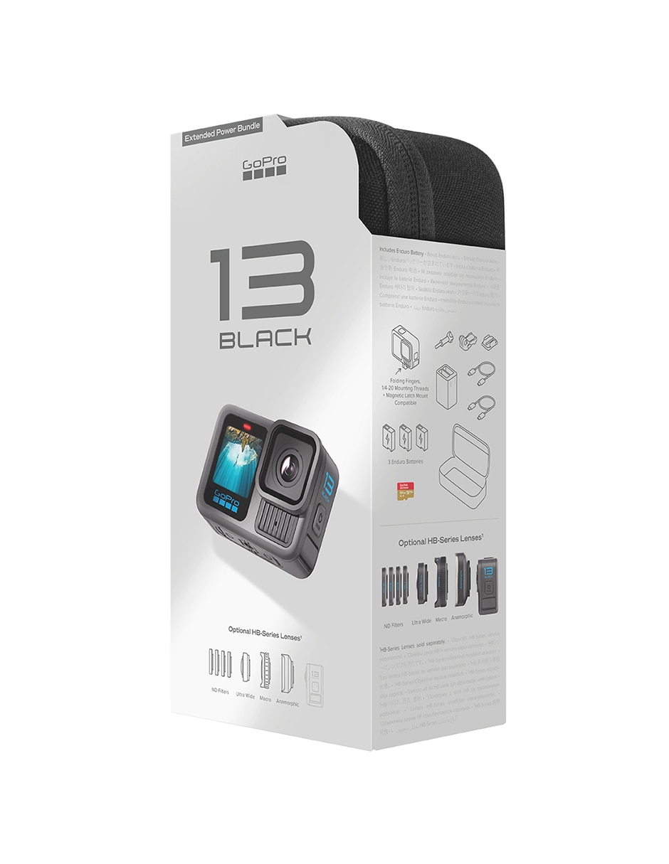 Cámara de acción HERO13 Black Extended Power Bundle CHDRB-134-RW 5K/UHD 7