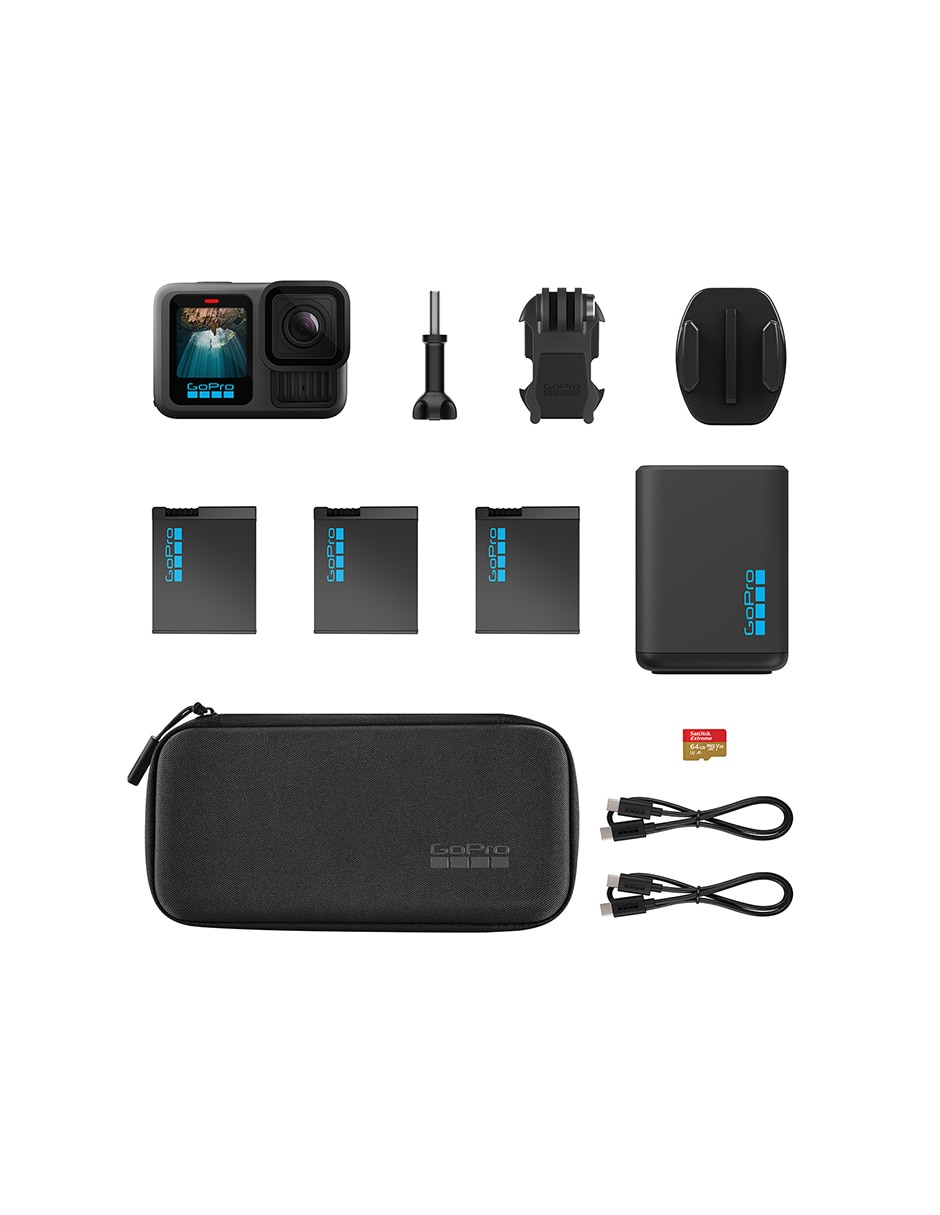 Cámara de acción HERO13 Black Extended Power Bundle CHDRB-134-RW 5K/UHD 8