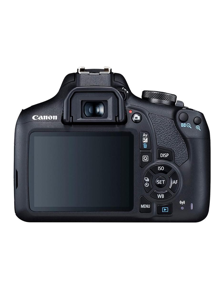 Cámara long zoom modelo eos 2000d 24 megapíxeles 3