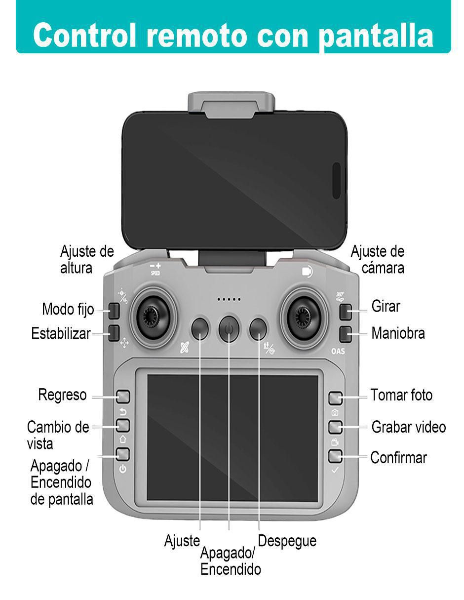 Dron modelo VD-1811 4K/UHD 20 min de vuelo 5