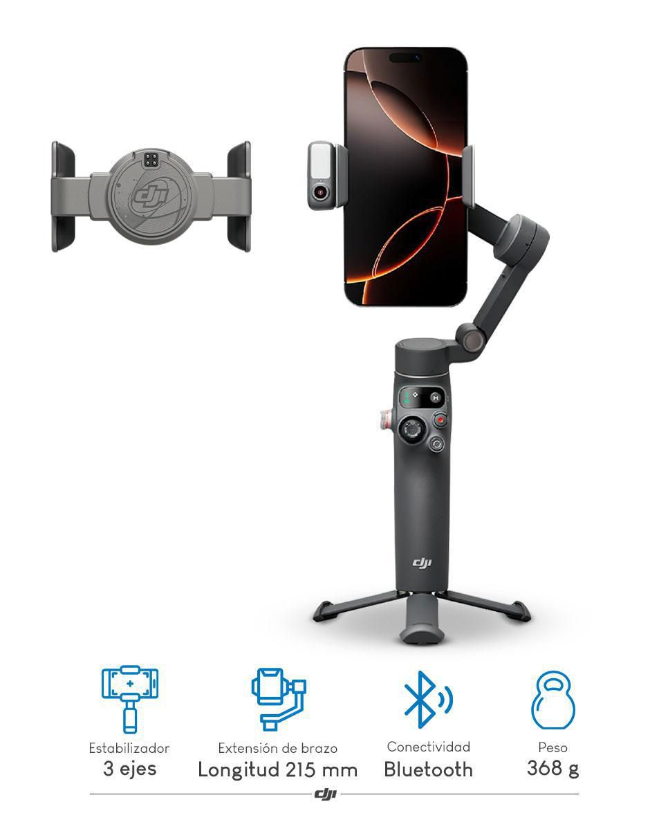 Estabilizador compatible con cámara modelo Osmo Mobile 7p 2