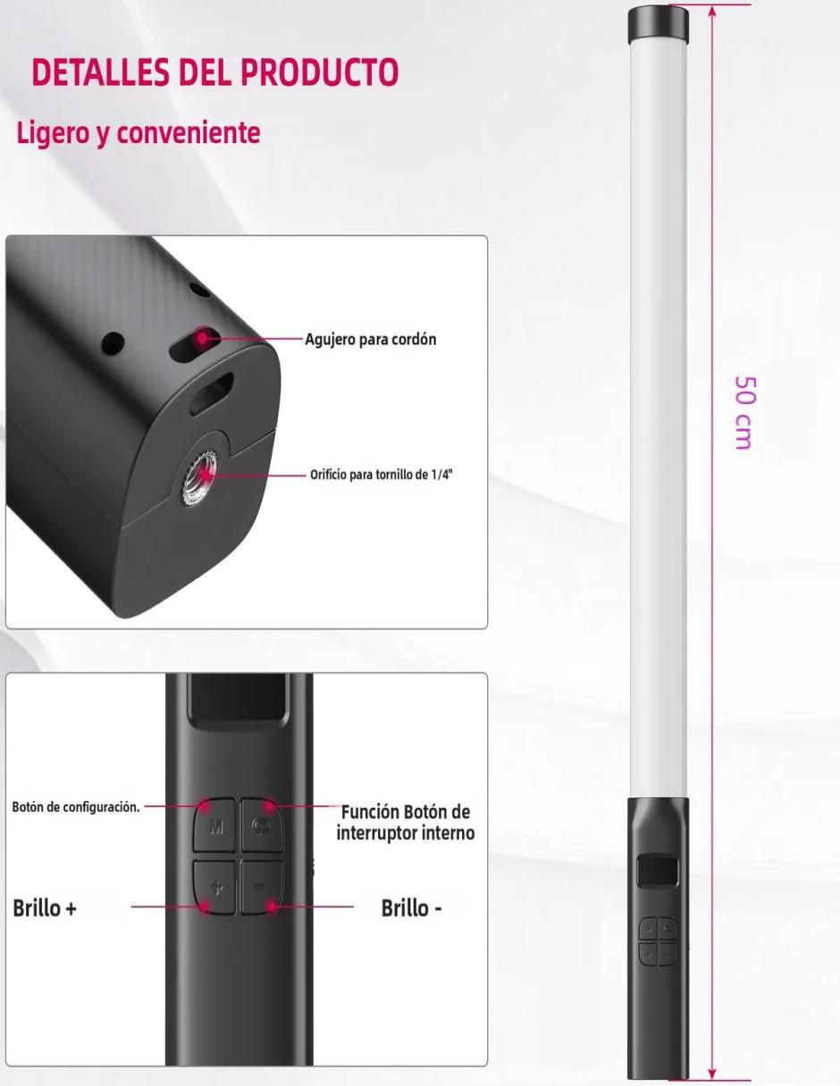 Difusor de luz modelo barra de luz portátil para fotografía 9