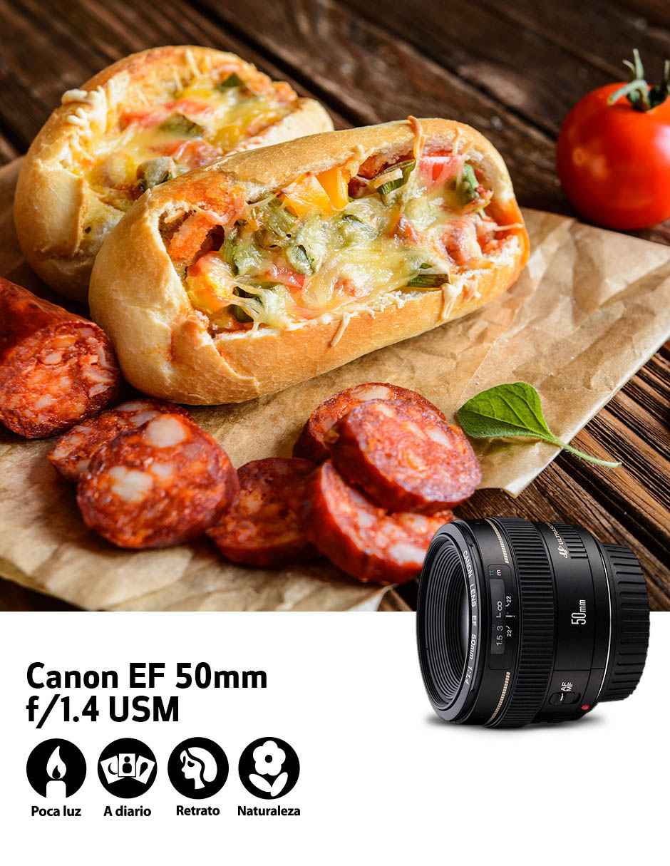 Lente estándar modelo 2515a003aa 58 mm f / 1.4 para montura ef / ef-m / ef-s 7
