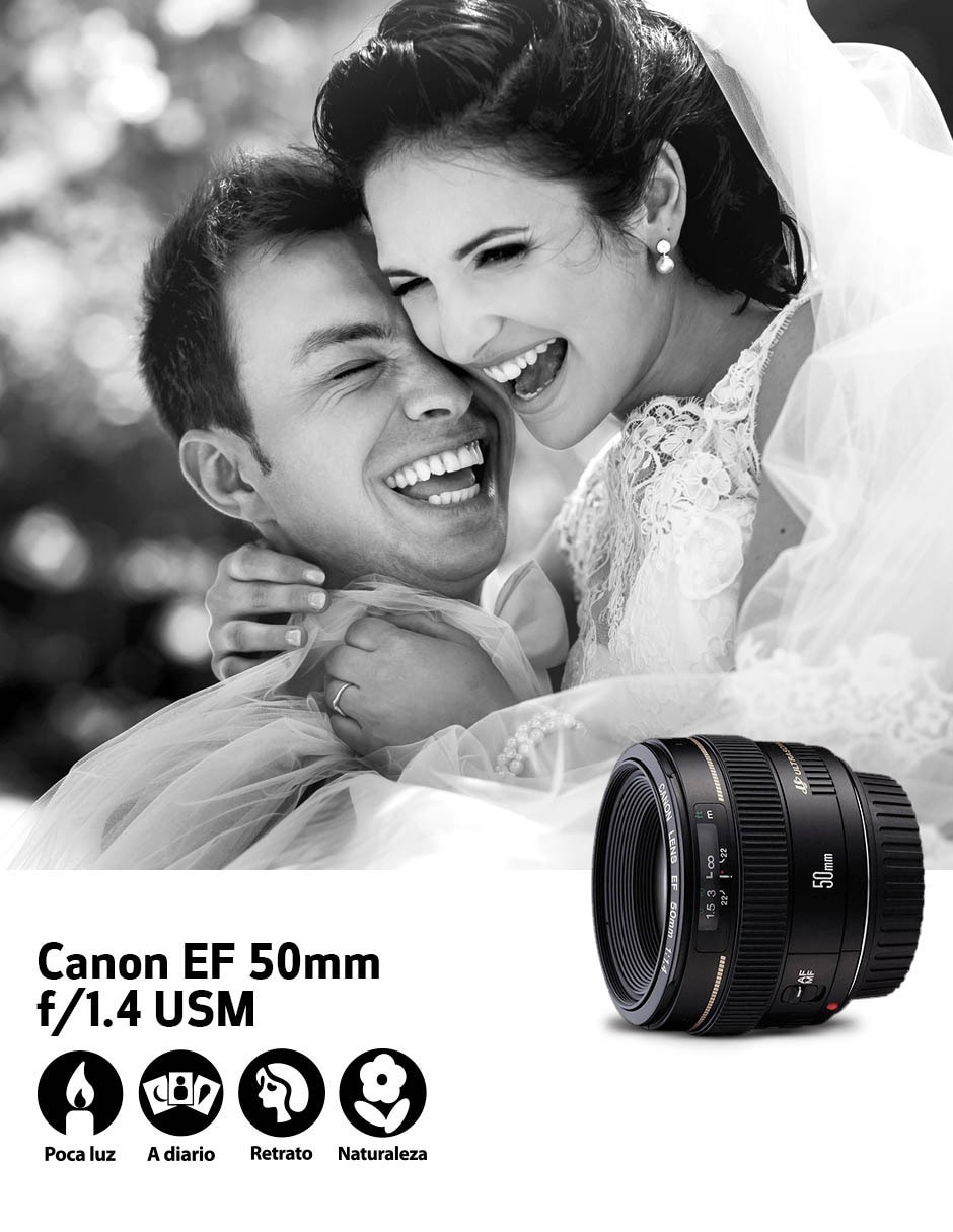 Lente estándar modelo 2515a003aa 58 mm f / 1.4 para montura ef / ef-m / ef-s 8