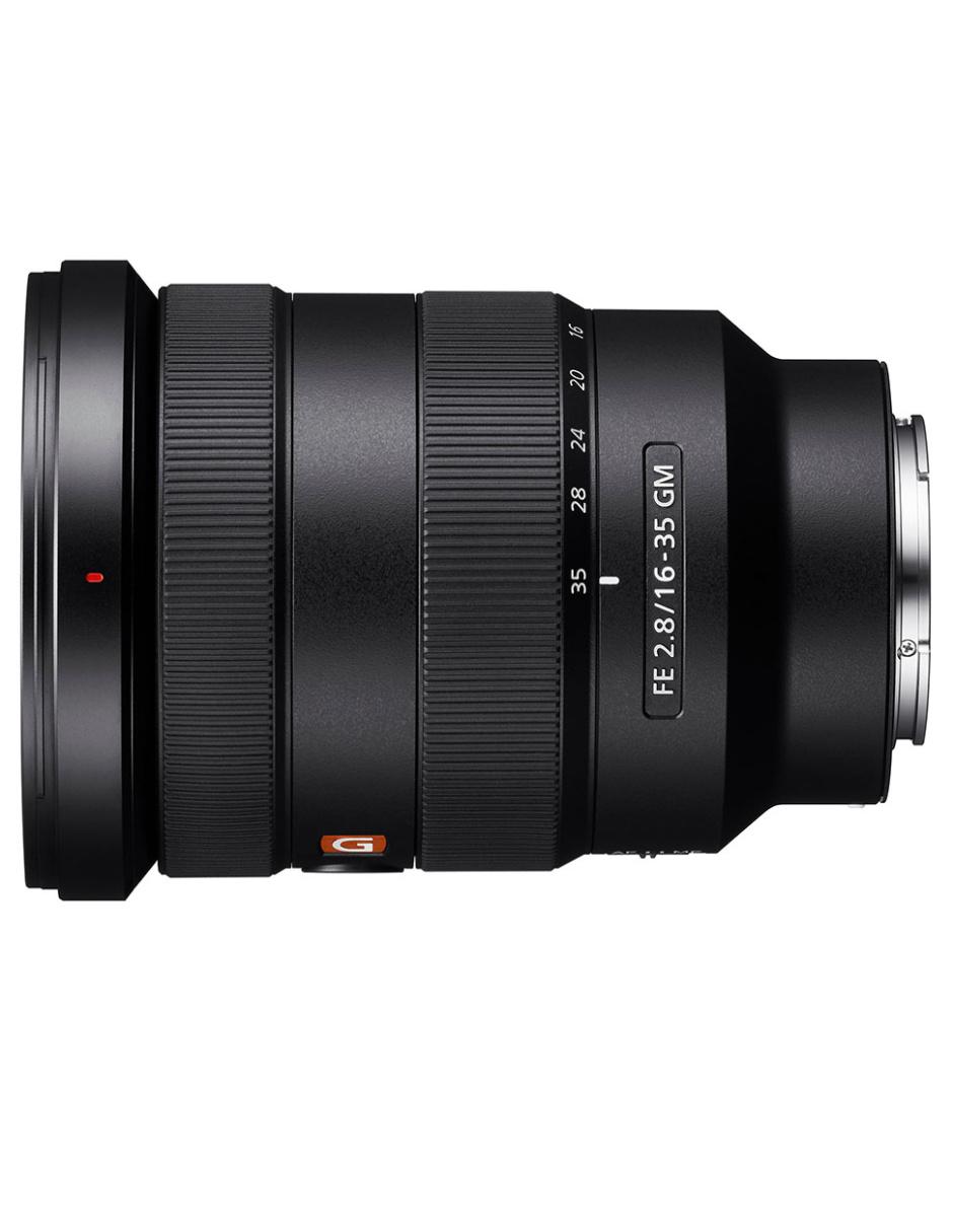 Lente zoom angular modelo sel1635gm 82 mm f / 2.8 para montura e 2